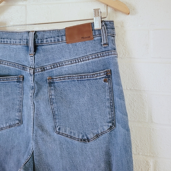 🖤 MADEWELL Wide Leg Crop! Hi-Rise raw hem jeans - Picture 6 of 9